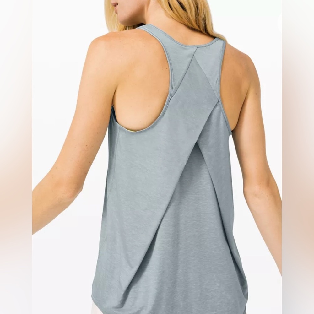 lululemon athletica Soft Blue Tank Top